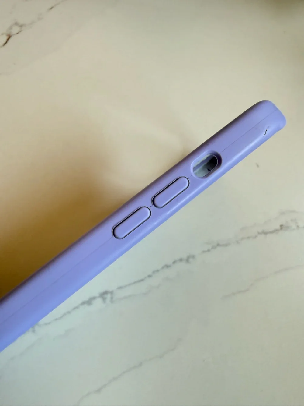 Apple Silicone iPhone Case - Lavender Purple